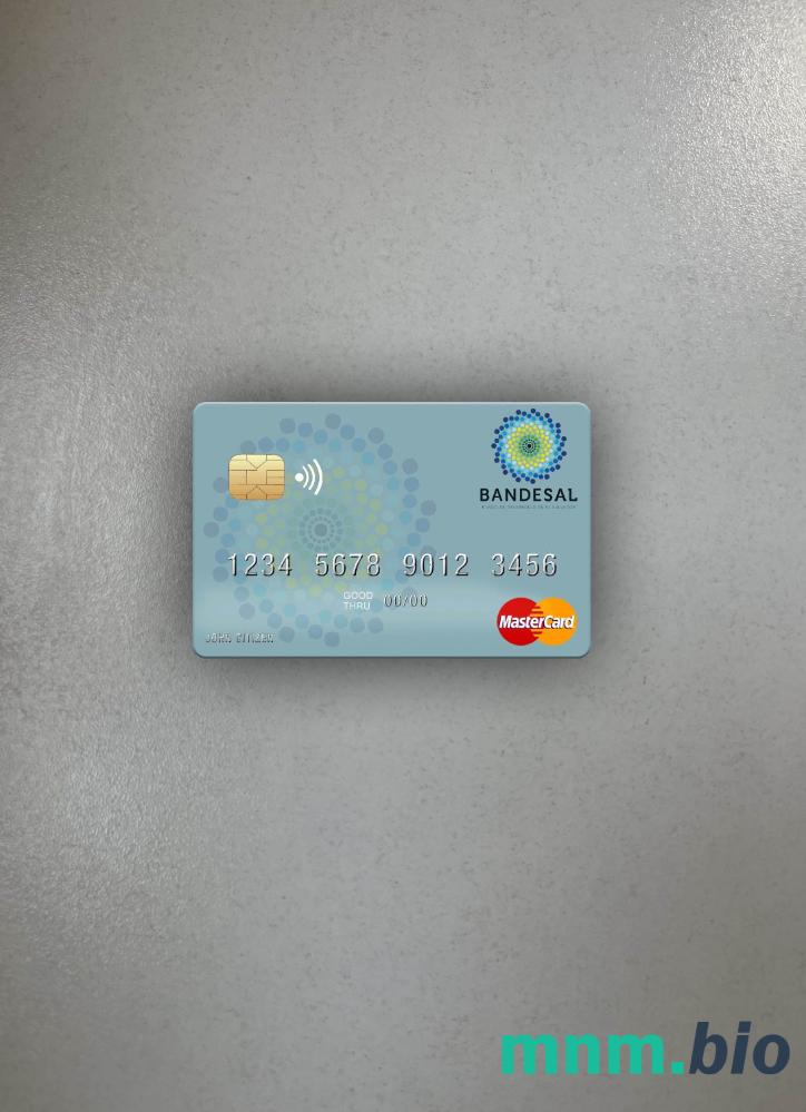 Salvador Bandesal bank wygląd zdjęcia mastercard skan PSD + zdjęcie
